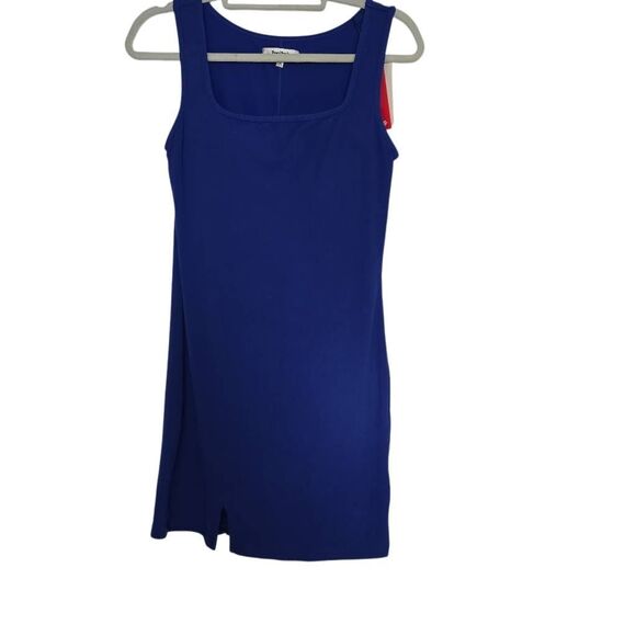 Popilush Women's Size 2XL Royal Blue Ribbed Tank Dress with Built in Shapewear - Picture 1 of 11